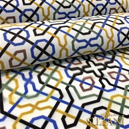 Labirent Geometrik Desenli Kumaş