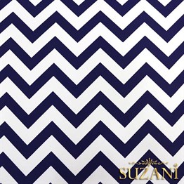 Lacivert Zigzag Desenli Kumaş