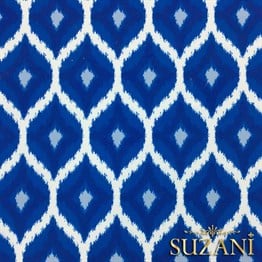 Mavi Damla Desenli Kumaş