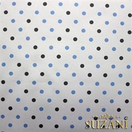 Mavi Gri Küçük Puanlı Kumaş