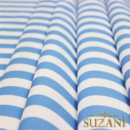 Mavi İnce Çizgili Kumaş