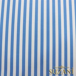 Mavi İnce Çizgili Kumaş