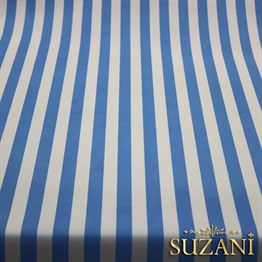 Mavi İnce Çizgili Kumaş