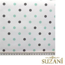 Mint Gri Küçük Puanlı Kumaş