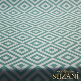 Mint İç içe Kareli Kumaş