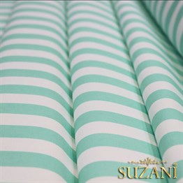 Mint İnce Çizgili Kumaş
