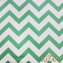 Mint Zigzag Desenli Kumaş