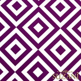 Mor İç içe Kareli Kumaş