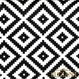 Mozaik İç içe Kareler Desenli Kumaş