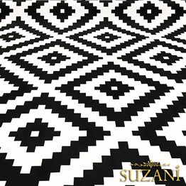 Mozaik İç içe Kareler Desenli Kumaş