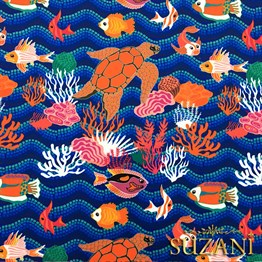 Otantik Kaplumbağa Desenli Kumaş