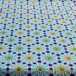 Özbek Yıldızı Desenli Kumaş