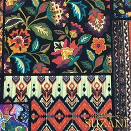 Patchwork Tek Rapor Desenli Kumaş