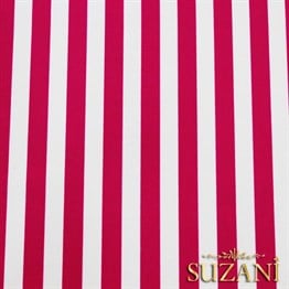 Fuşya İnce Çizgili Kumaş