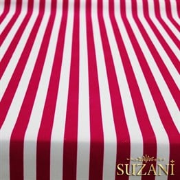 Fuşya İnce Çizgili Kumaş