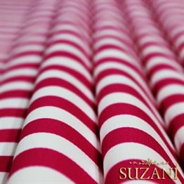 Fuşya İnce Çizgili Kumaş