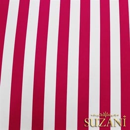 Fuşya Kalın Çizgili Kumaş