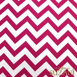Fuşya Zigzag Desenli Kumaş