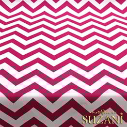 Fuşya Zigzag Desenli Kumaş