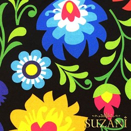 Polonya Çiçekleri Desenli Kumaş