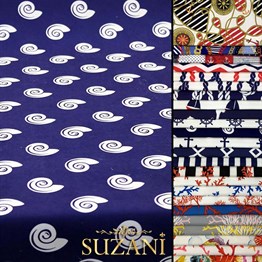 Salyangoz Desenli Kumaş