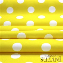 Sarı Büyük Puanlı Kumaş