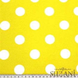 Sarı Büyük Puanlı Kumaş