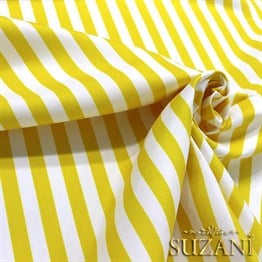 Sarı İnce Çizgili Kumaş