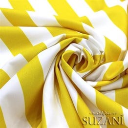 Sarı Kalın Çizgili Kumaş
