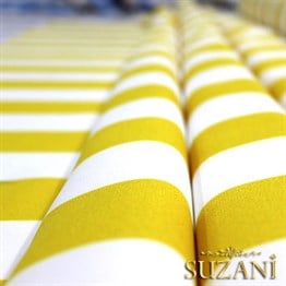 Sarı Kalın Çizgili Kumaş