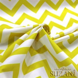 Sarı Zigzag Desenli Kumaş