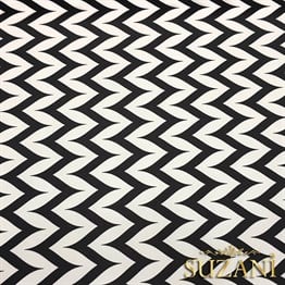 Siyah Beyaz Yan Zigzag Kumaş