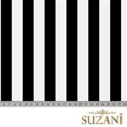 Siyah İnce Çizgili Kumaş