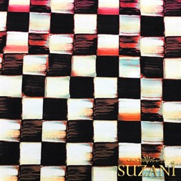 Suluboya Efektli Kareli Kumaş