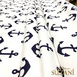 Tek Çıpa Desenli Kumaş