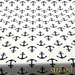 Tek Çıpa Desenli Kumaş