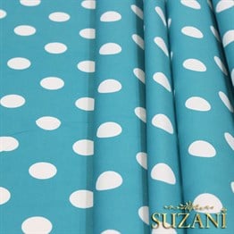 Turkuaz Büyük Puanlı Kumaş