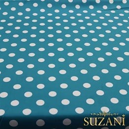 Turkuaz Küçük Puanlı Kumaş