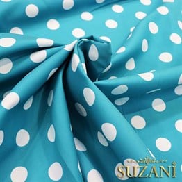 Turkuaz Küçük Puanlı Kumaş