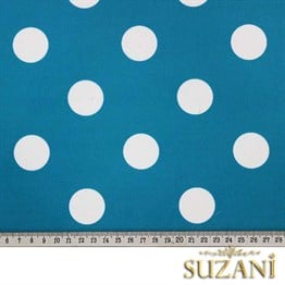Turkuaz Küçük Puanlı Kumaş