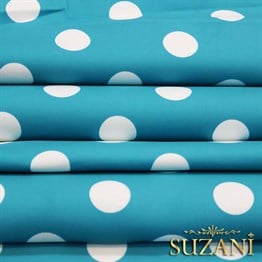 Turkuaz Küçük Puanlı Kumaş