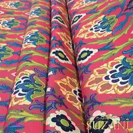 Yanık Turuncu Üzeri Goblen Desenli Kumaş