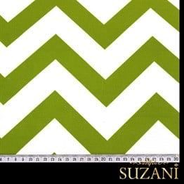Yeşil Zigzag Desenli Kumaş