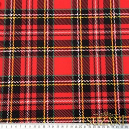 Yılbaşı Ekose Desenli Kumaş