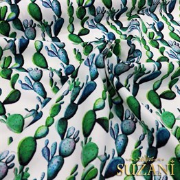 Zincir Kaktüs Desenli Kumaş