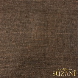 Acı Kahve Keten Görünümlü Dijital Baskılı Kumaş