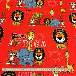 Afrika Temalı Çocuk Kumaşı