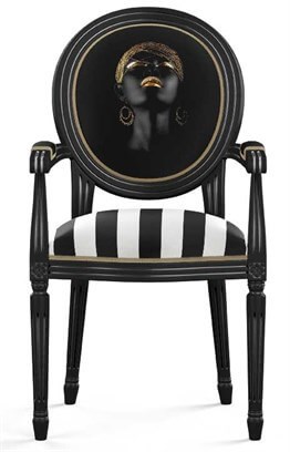 Afrikalı Kadın 70x70cm Pano Baskılı Kumaş