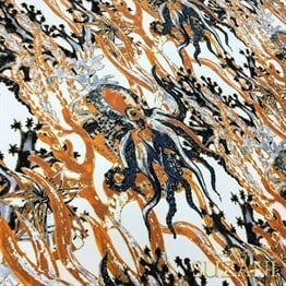 Ahtapot Desenli Kumaş