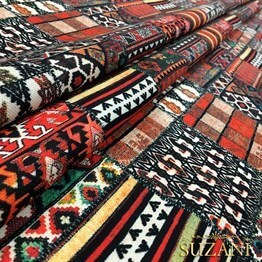 Anadolu Etnik Kilim Desenli Kumaş